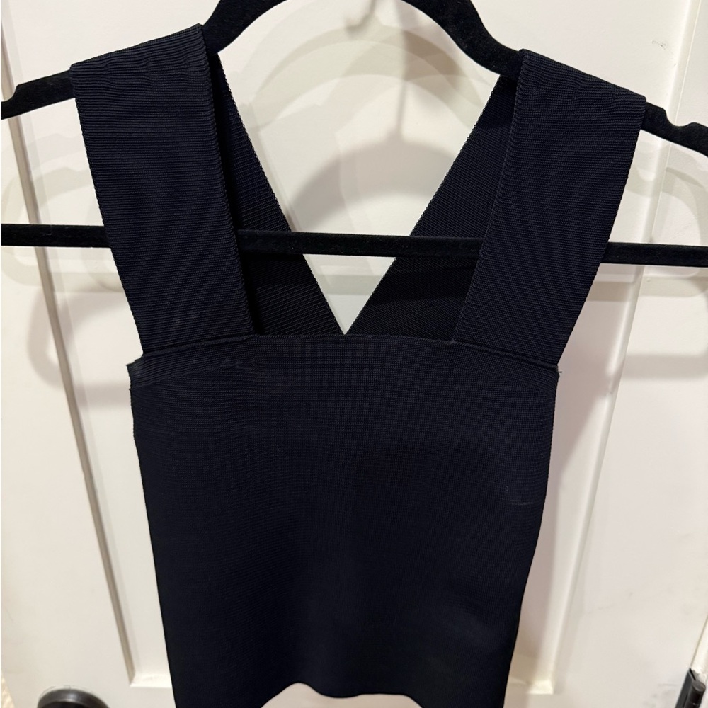 A.L.C. Black Crop Top